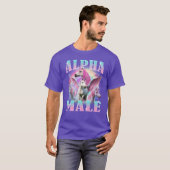 Alpha-Männchen-Einhorn Lustiges Meme-Mädchen T-Shirt (Vorne ganz)