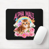 Alpha-Männchen Lustige Katze Kätzchen Regenbogen F Mousepad (Mit Mouse)