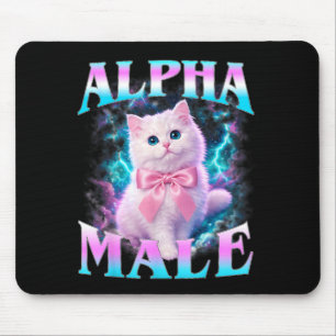 Alpha-Männchen Süße Katze Kätzchen Männer Frauen L Mousepad