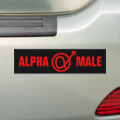 Alpha-Männchen-Zeichen Autoaufkleber (Auf Auto)