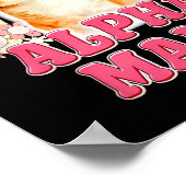 Alpha Männerkatze Kitten Funny für Männer Frauen Poster (Ecke)