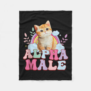Alpha-Männerkatze Kitten Funny für Männer Tank Top Fleecedecke