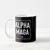 Alpha Mega Trump 2024 Election Design  Kaffeetasse (Links)