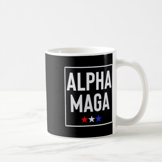 Alpha Mega Trump 2024 Wahl Design Kaffeetasse (Rechts)
