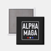 Alpha Mega Trump 2024 Wahl Design Magnet (Vorderseite/Rückseite)