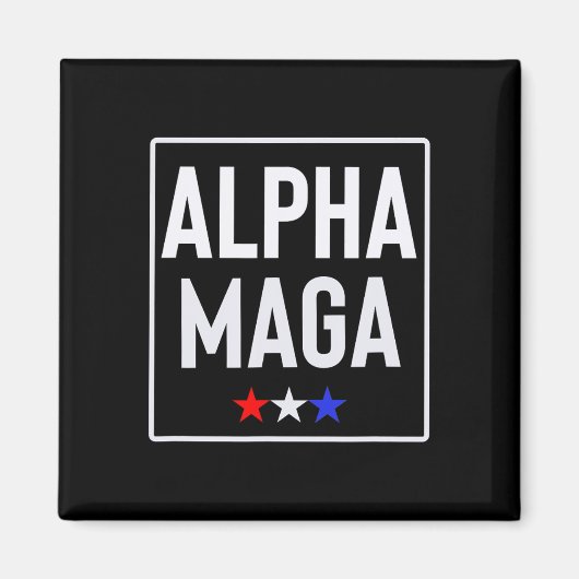Alpha Mega Trump 2024 Wahl Design Magnet (Vorne)