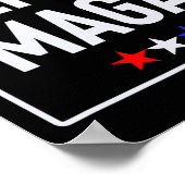Alpha Mega Trump 2024 Wahl-Design Poster (Ecke)