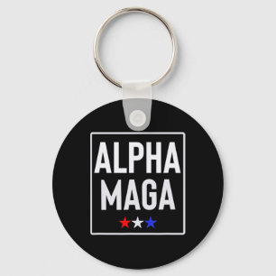Alpha Mega Trump 2024 Wahl-Design  Schlüsselanhänger