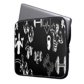 Alpha Mindset Laptop Black Sleeve (Vorderseite Links)