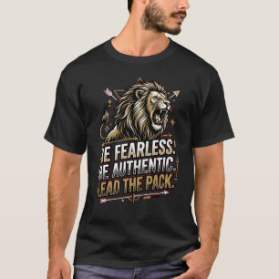 Alpha Mindset Löwen T-Shirt – Sei furchtlos, leite