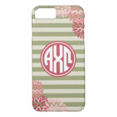 Alpha Monogramm-Streifen-Muster Chi-Omegas | Case-Mate iPhone Hülle (Rückseite)