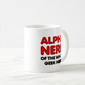 Alpha Nerd Funny Mug Kaffeetasse (VorderseiteRechts)