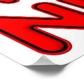 Alpha Nerd Funny Poster (Ecke)