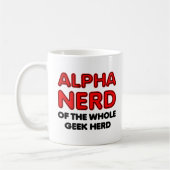 Alpha Nerd Lustiger Becher Kaffeetasse (Links)