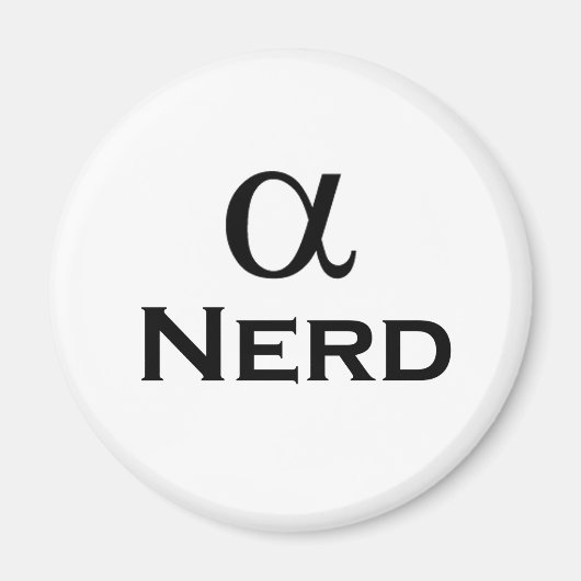 Alpha-Nerd Magnet (Vorne)