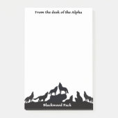 Alpha-Noten für Blackwood-Pack Post-it Klebezettel (Vorderseite)