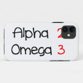 Alpha-Omega Case-Mate iPhone Hülle (Rückseite (Horizontal))