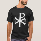 Alpha Omega Chi Rho Byzantine Christlich Jesus Chr T-Shirt (Vorderseite)