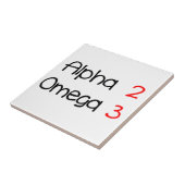 Alpha-Omega Fliese (Seite)