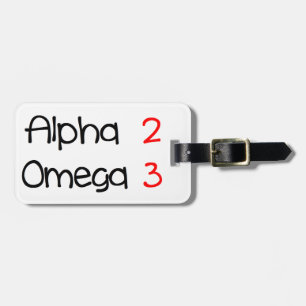 Alpha-Omega Gepäckanhänger