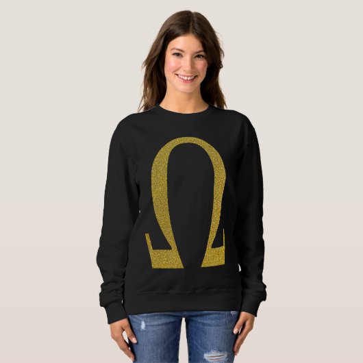 Alpha Omega Letter Greek Alphabet Sweatshirt (Vorne ganz)