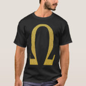 Alpha Omega Letter Greek Alphabet T-Shirt (Vorderseite)