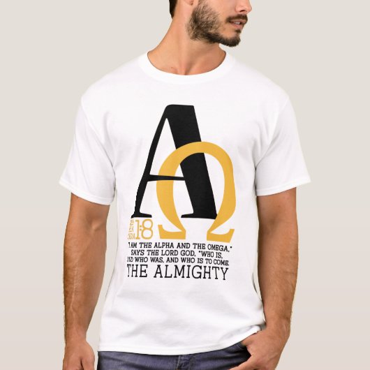 Alpha & Omega T-Shirt (Vorderseite)