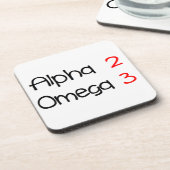 Alpha-Omega Untersetzer (Linke Seite)