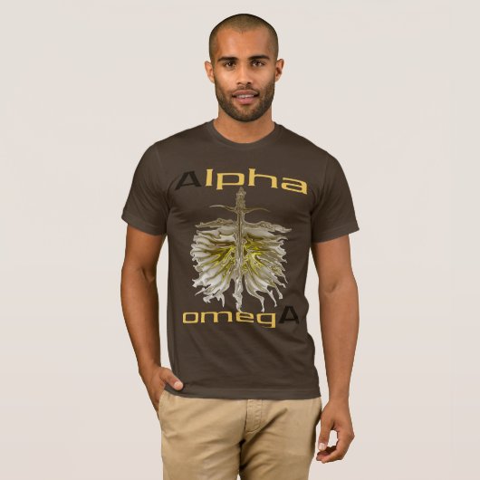 "Alpha omegA" von Michael Crozz T-Shirt (Vorne ganz)