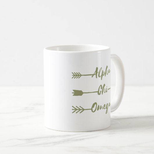 Alpha Pfeile Chi-Omegas | Kaffeetasse (VorderseiteRechts)