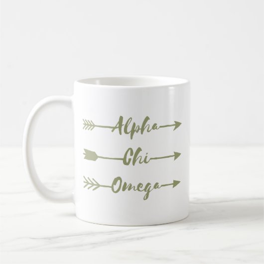 Alpha Pfeile Chi-Omegas | Kaffeetasse (Links)