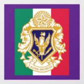 Alpha Phi Delta 8" x 8" Fensterheber Fensteraufkleber (Blatt)