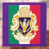 Alpha Phi Delta 8" x 8" Fensterheber Fensteraufkleber (Blatt 2)