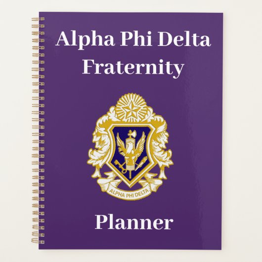 Alpha Phi Delta Planner Planer (Vorderseite)