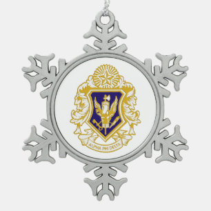 Alpha Phi Delta-Schneeflocken-Ornament Schneeflocken Zinn-Ornament