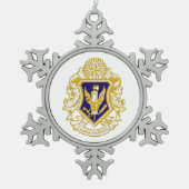 Alpha Phi Delta Snowflake Ornament (Vorderseite)