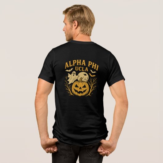 Alpha Phi Halloween Tri-Blend Shirt (Rückseite voll)