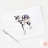 Alpha Quadratischer Aufkleber (Umschlag)