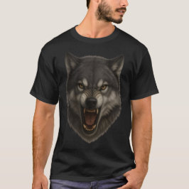 Alpha Roar – Wütendes Wolfsgesicht-T-Shirt T-Shirt