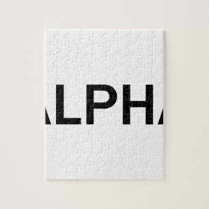 Alpha (SCHWARZES) Puzzle