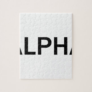 Alpha (SCHWARZES) Puzzle