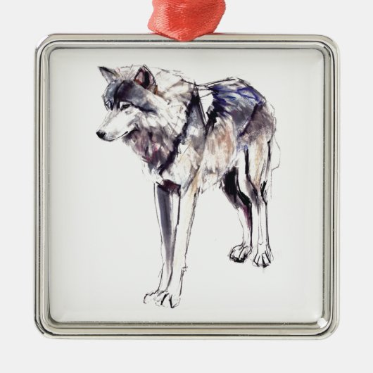 Alpha Silbernes Ornament (Vorne)