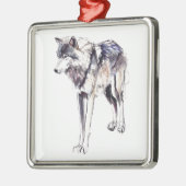 Alpha Silbernes Ornament (Links)