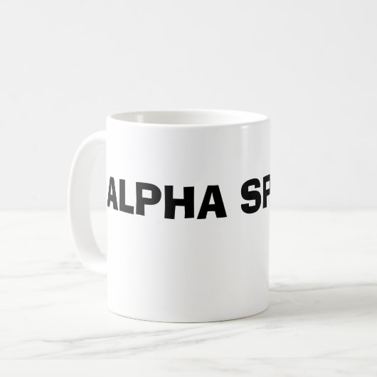 ALPHA SPOUSE KAFFEETASSE (Vorderseite Links)