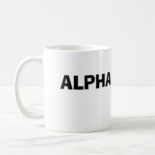 ALPHA SPOUSE KAFFEETASSE (Links)