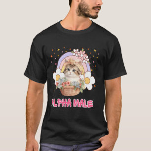 Alpha Süße Katze Kätzchen Lustig Für Männer Frauen T-Shirt