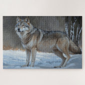 Alpha Timber Wolf Art Puzzle (Horizontal)