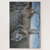 Alpha Timber Wolf Art Puzzle (Vertikal)