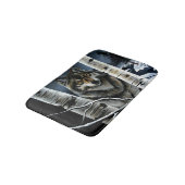 Alpha Timber Wolf Poplar tree Badematte (Schrägansicht)