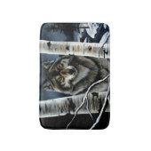 Alpha Timber Wolf Poplar tree Badematte (Vorderseite Vertikal)